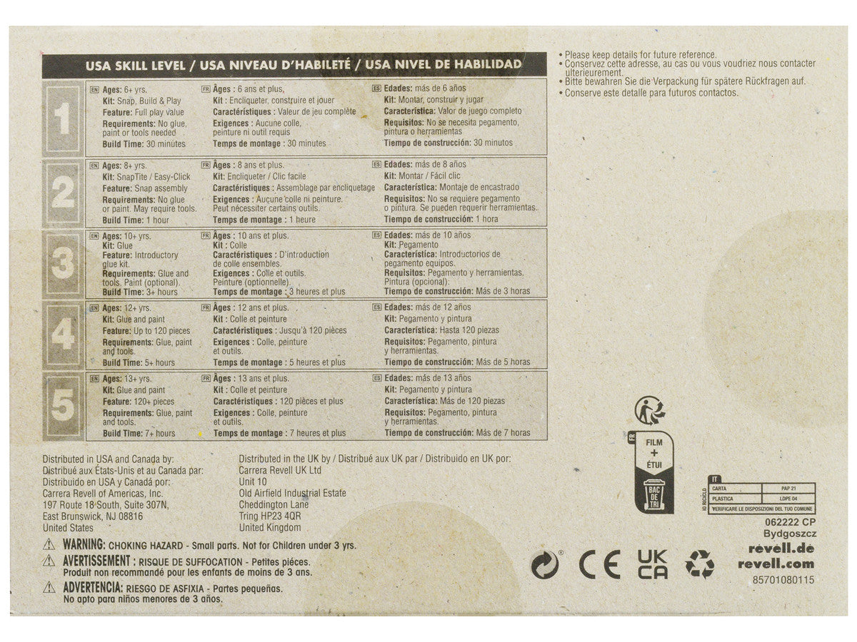 Level 4 Model Kit Porsche 911 Carrera 3.2 Targa 2-in-1 Kit 1/24 Scale Model by Revell-4