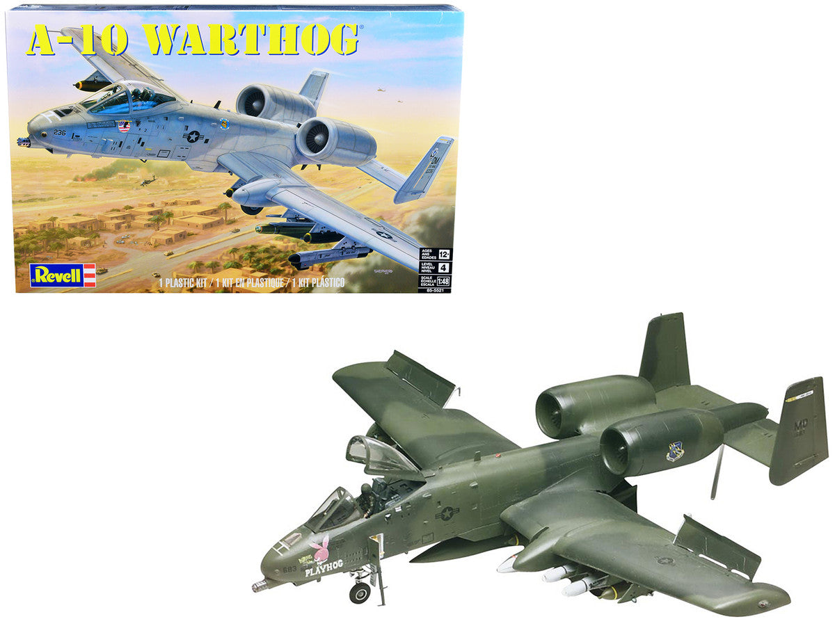 Level 4 Model Kit Fairchild Republic A-10 Warthog (Thunderbolt II) Aircraft 1/48 Scale Model by Revell-0