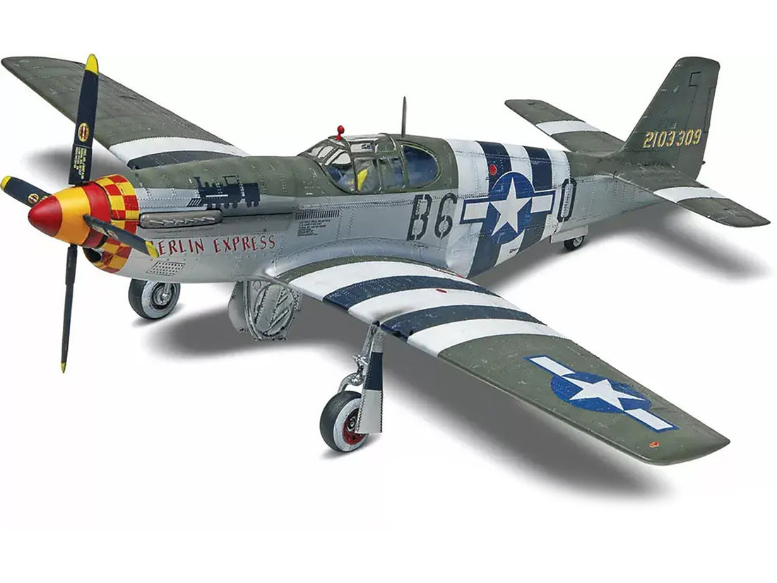 Level 4 Model Kit North American P-51B Mustang Fighter Aircraft 1/32 Scale Model by Revell-4