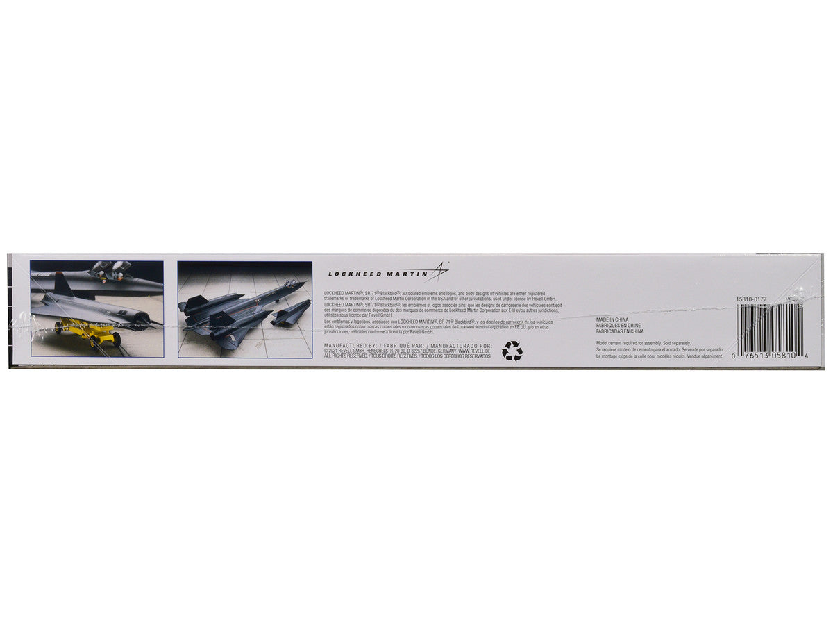 Level 4 Model Kit Lockheed SR-71 Blackbird Reconnaissance Aircraft 1/72 Scale Model by Revell-2
