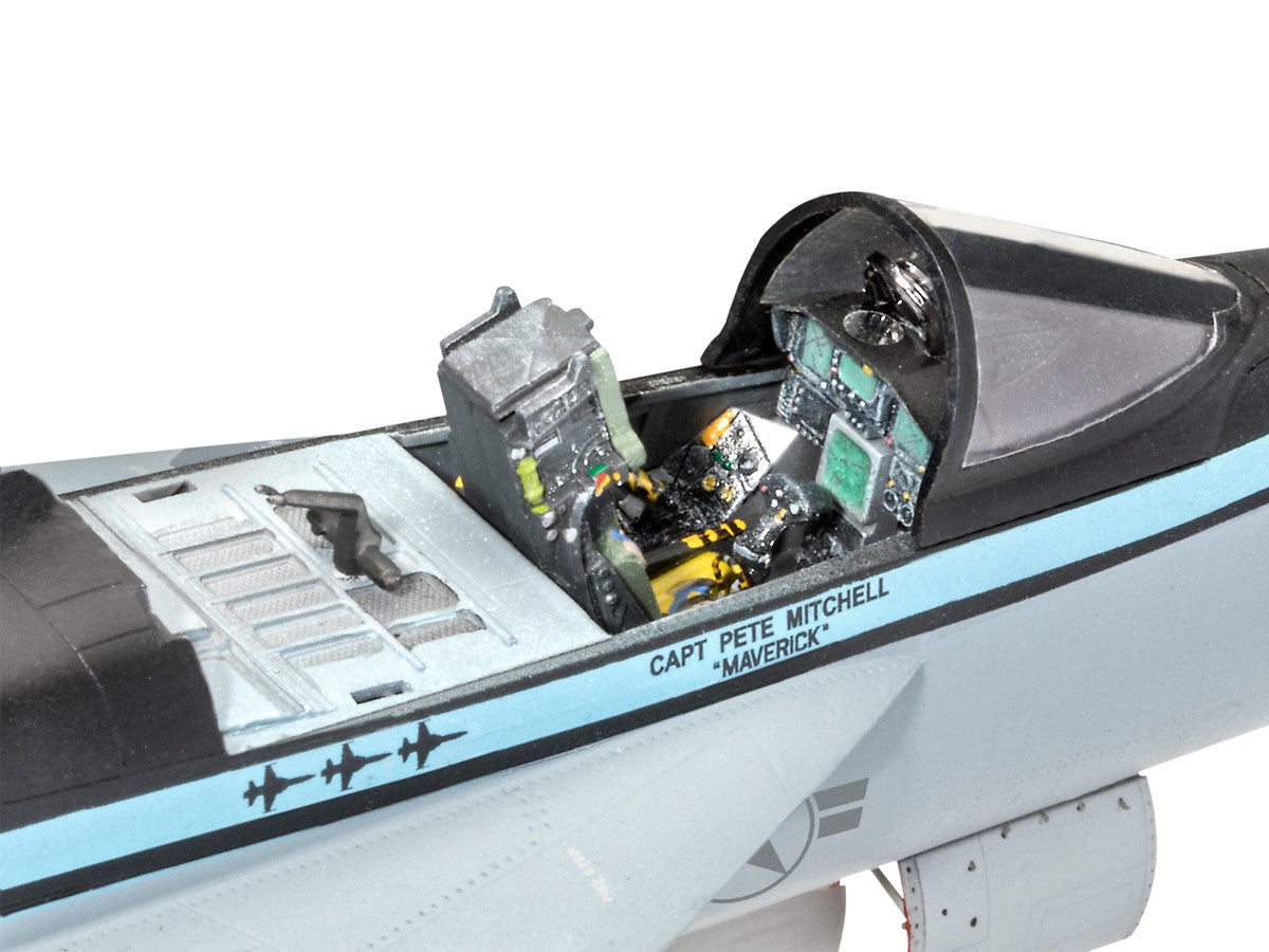 Level 5 Model Kit Maverick's F/A-18E Super Hornet Jet "Top Gun: Maverick" (2022) Movie 1/48 Scale Model by Revell-1
