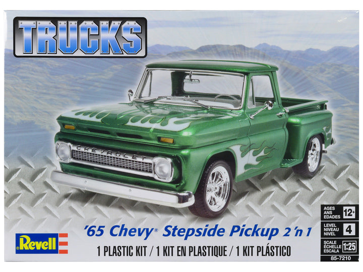 Level 4 Model Kit 1965 Chevrolet Stepside Pickup Truck 2-in-1 Kit 1/25 Scale Model by Revell-0