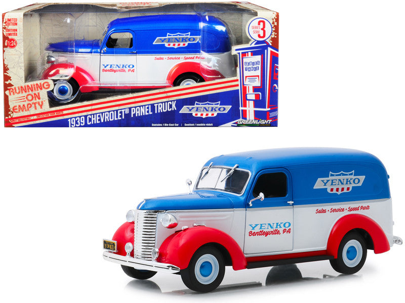 1939 Chevrolet Panel Truck "Yenko Sales and Service" "Running on Empty" Series 3 1/24 Diecast Model Car by Greenlight-0