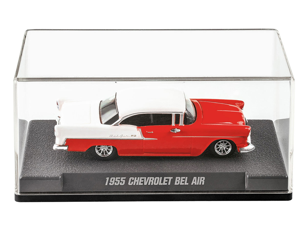 1955 Chevrolet Bel Air Red and White "Collection" Series 1/64 Diecast Model Car by Majorette-1