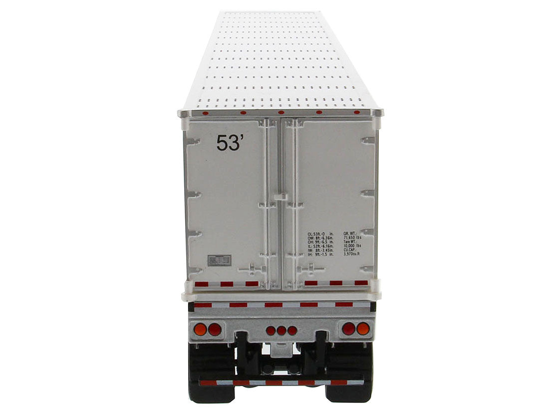 Peterbilt 579 UltraLoft Truck Tractor Red with "CAT Caterpillar" Mural Dry Van Trailer "Transport Series" 1/50 Diecast Model by Diecast Masters-3