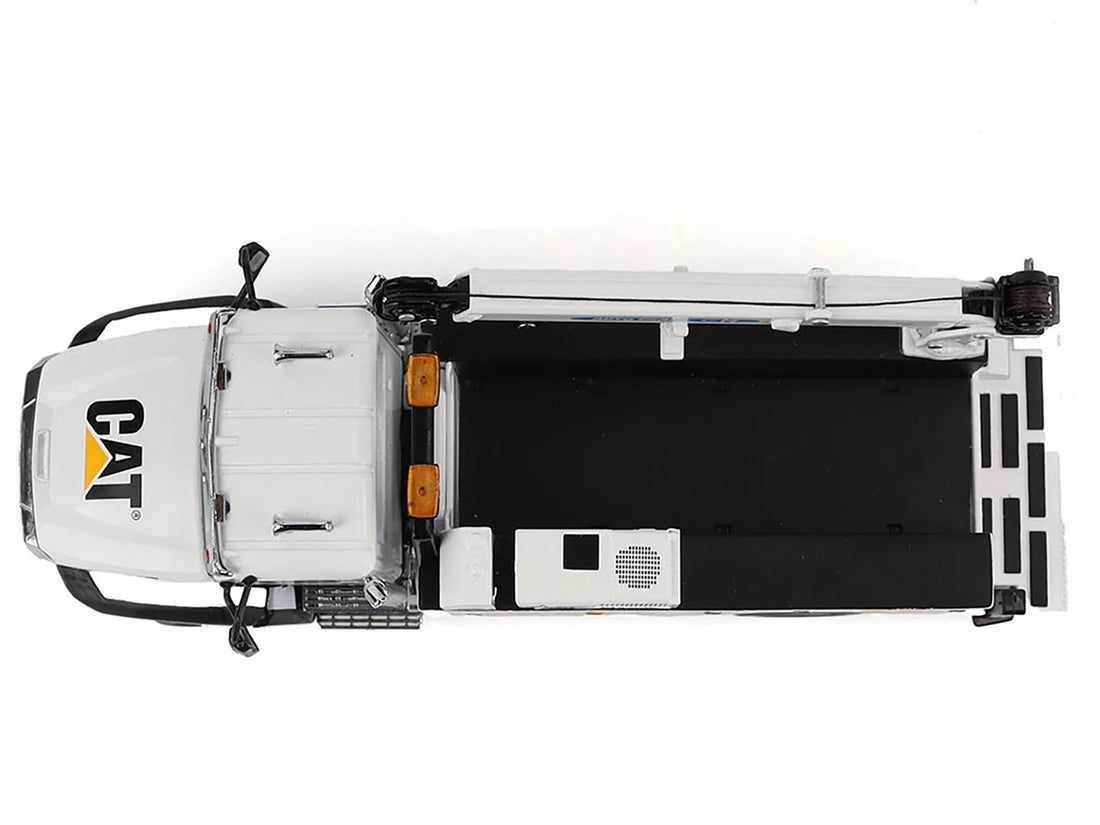 CAT Caterpillar CT660 Auto-Crane Titan 85 Truck with Miller EnPak White "Transport Series" 1/50 Diecast Model by Diecast Masters 3