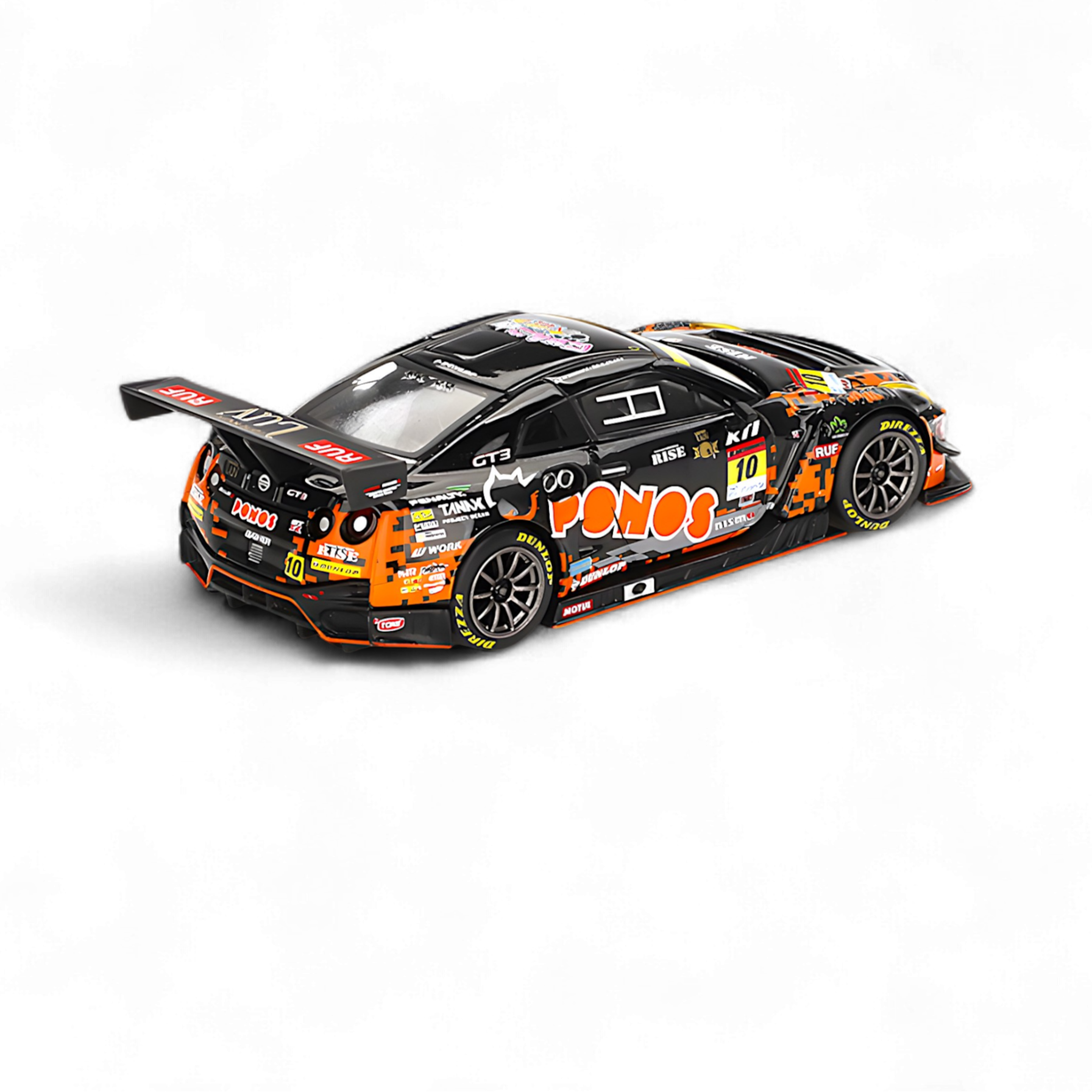 Nissan GT-R Nismo GT3 #10 "PONOS GAINER GT-R" 2023 SUPER GT SERIES #860 1:64 by Mini-GT 2