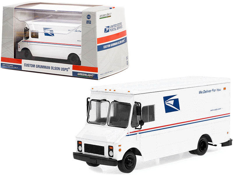 Grumman Olson Custom Delivery Truck White USPS "United States Postal Service" 1/43 Diecast Model by Greenlight-0