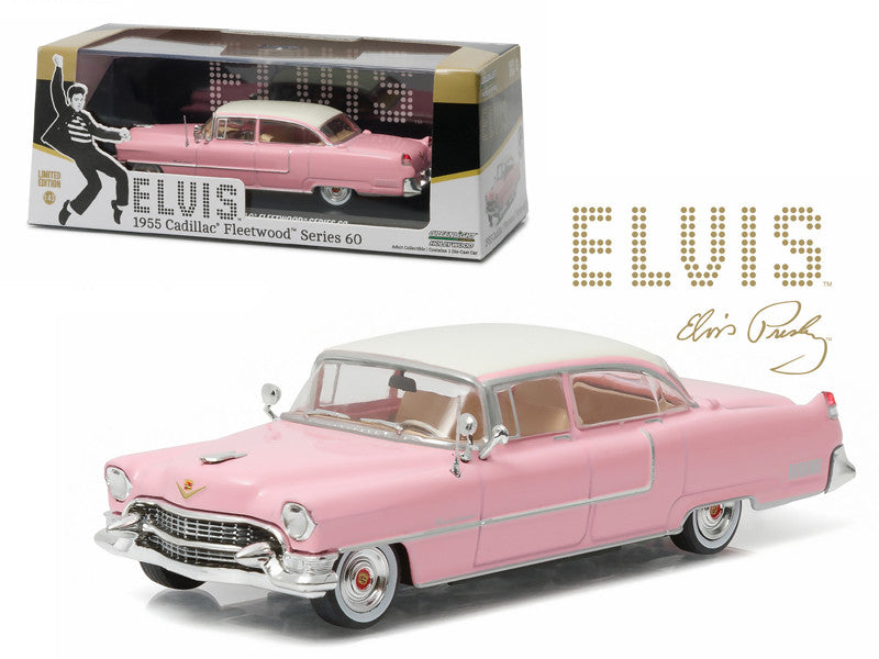 Elvis Presley 1955 Cadillac Fleetwood Series 60 "Pink Cadillac" (1935-1977) 1/43 Diecast Model Car by Greenlight-0