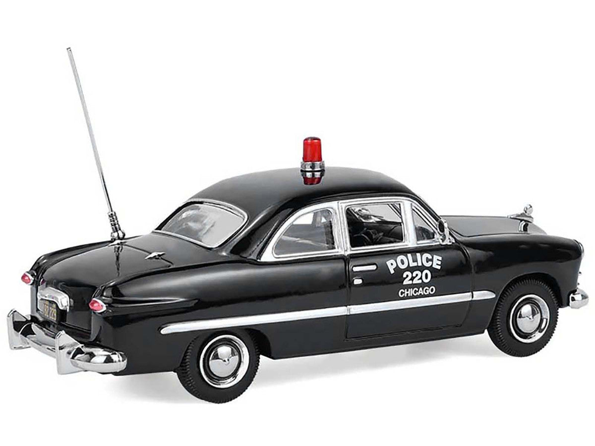 1949 Ford Custom Police Car "Chicago Police Department" Black 1/64 Diecast Model Car by Greenlight