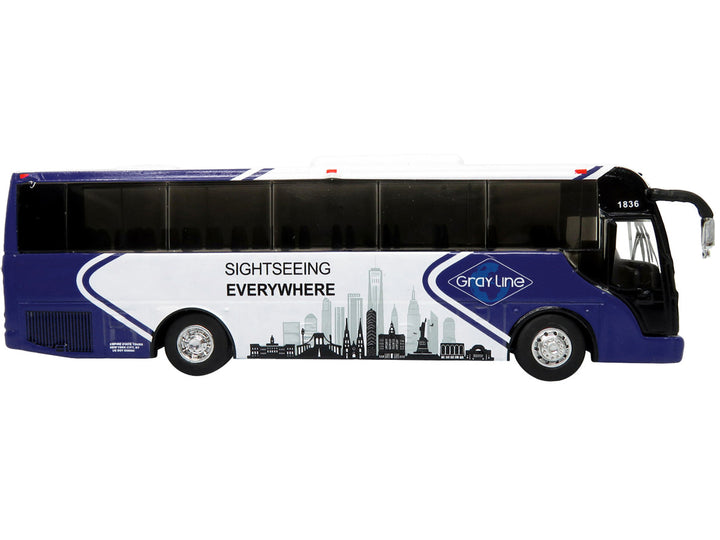TEMSA TS 35E Bus New York City Gray Line "Sightseeing Everywhere - Big Apple Tour" "The Bus & Motorcoach Collection" 1/87 Diecast Model by Iconic Replicas-1