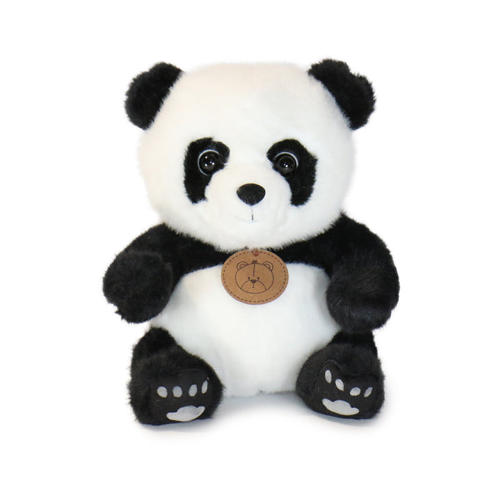 10-Inch Black and White Ori Panda with Brown Panda Tag