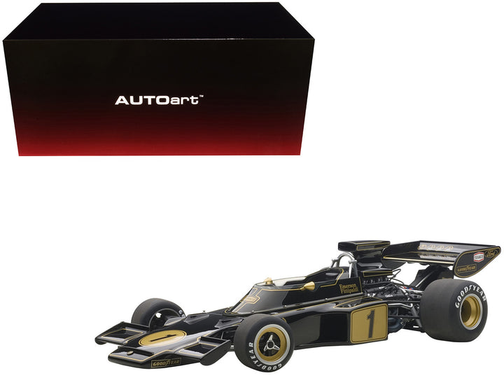 Lotus 72E 1973 Emerson Fittipaldi #1 1/18 Model Car by Autoart-0