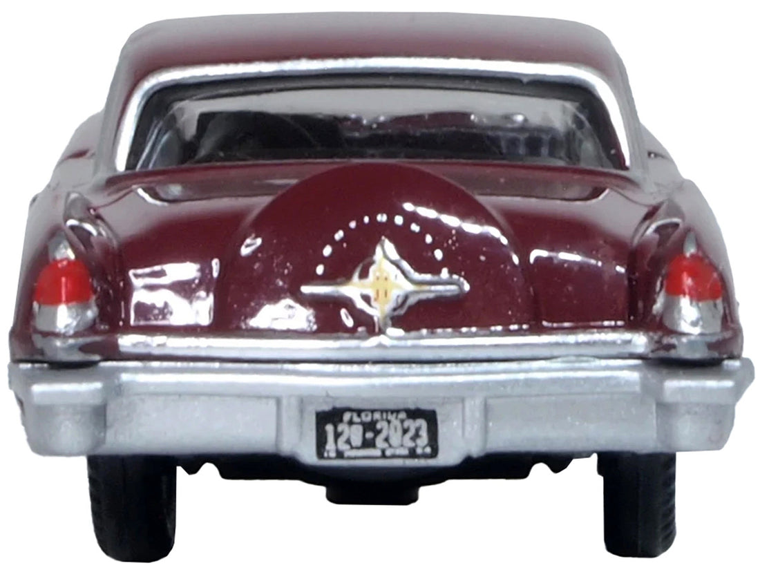 1956 Lincoln Continental Mark II Dark Red 1/87 (HO) Scale Diecast Model Car by Oxford Diecast-2