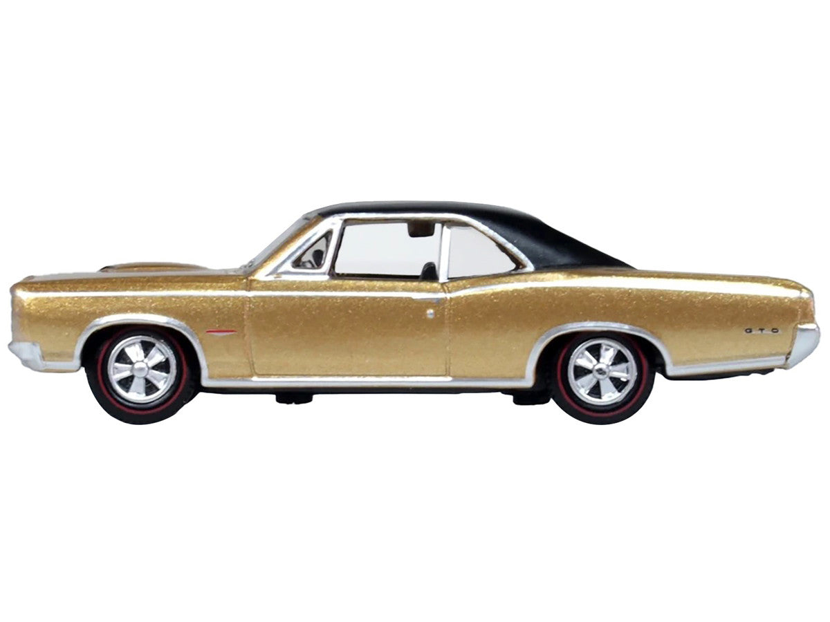 1966 Pontiac GTO Martinique Bronze Metallic with Black Top 1/87 (HO) Scale Diecast Model Car by Oxford Diecast-0