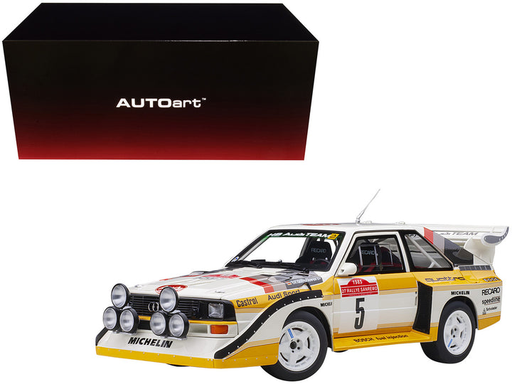 Audi Quattro S1 #5 W. Roehrl - Ch. Geistdoerfer Winner Rally San Remo (1985) 1/18 Model Car by Autoart-0