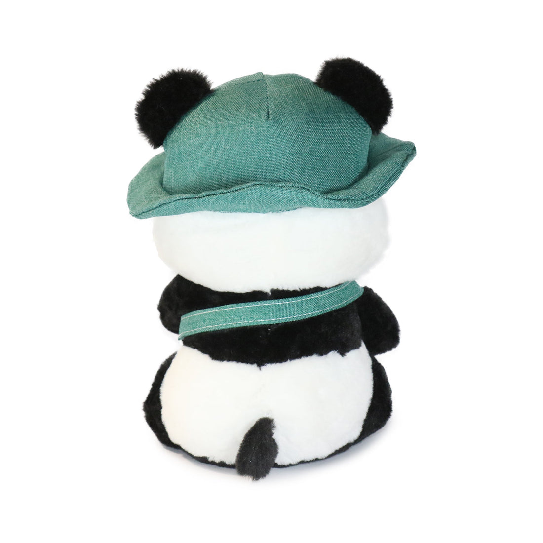 10-Inch Black and White Daisy Panda with Green Hat 4