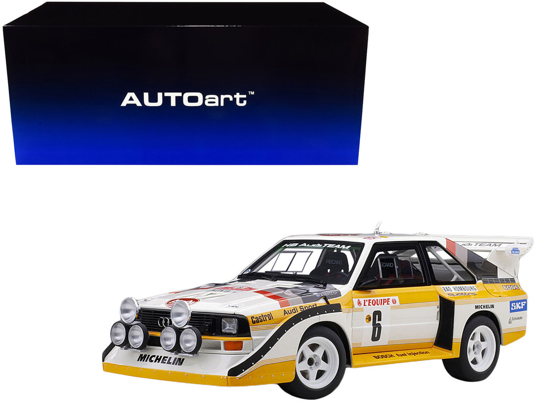 Audi Sport Quattro S1 #6 H. Mikkola - A. Hertz Rally Monte Carlo (1986) 1/18 Model Car by Autoart-0