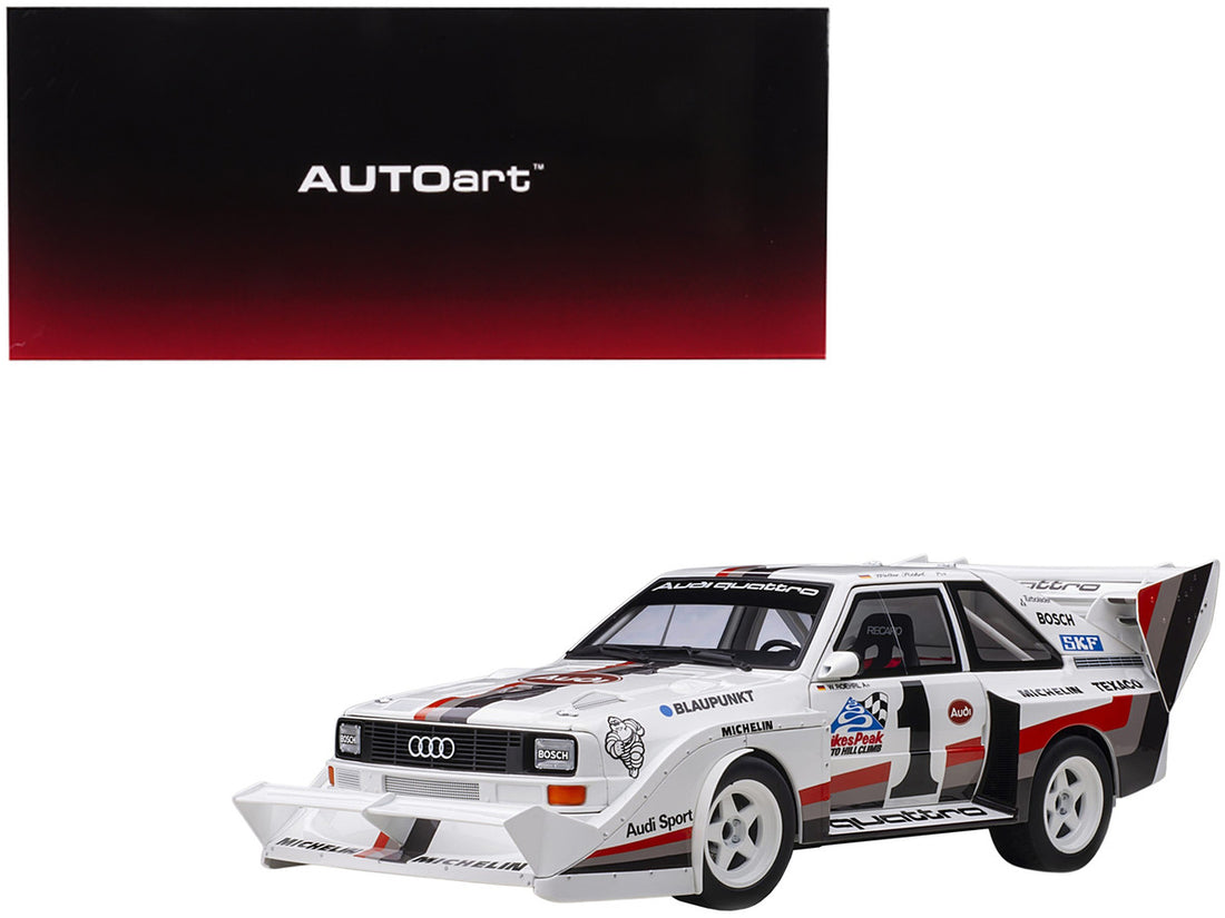 Audi Quattro S1 #1 Walter Roehrl Winner Pikes Peak (1987) 1/18 Model Car by Autoart-0