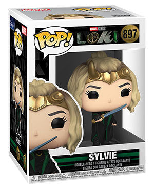 Sylvie Marvel Loki Funko Pop #897 bobblehead in collectible display box