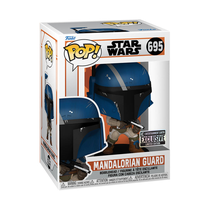 Mandalorian Guard Funko Pop #695 Star Wars bobblehead in window display box