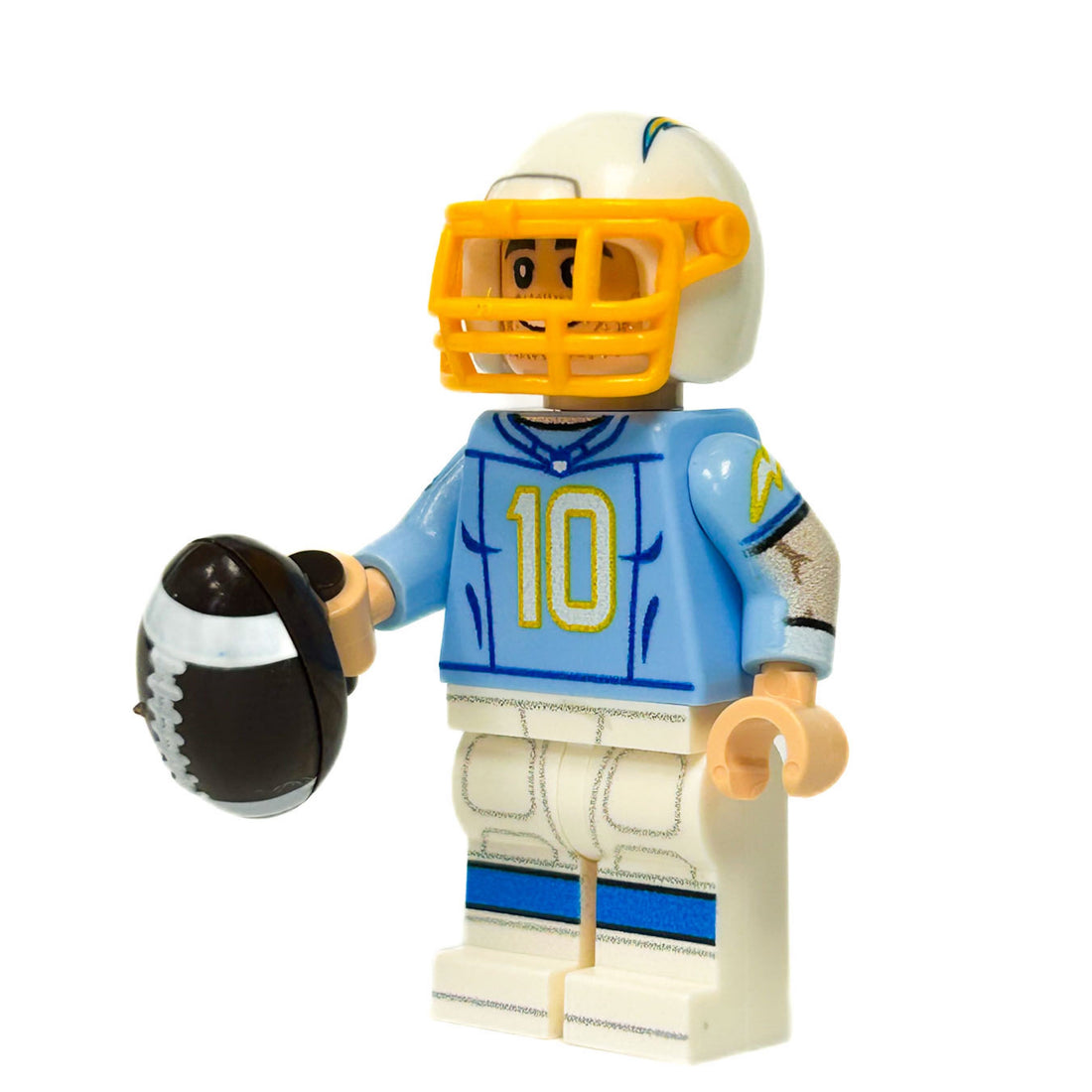 #10 QB LA Football Player Minifig for Lego