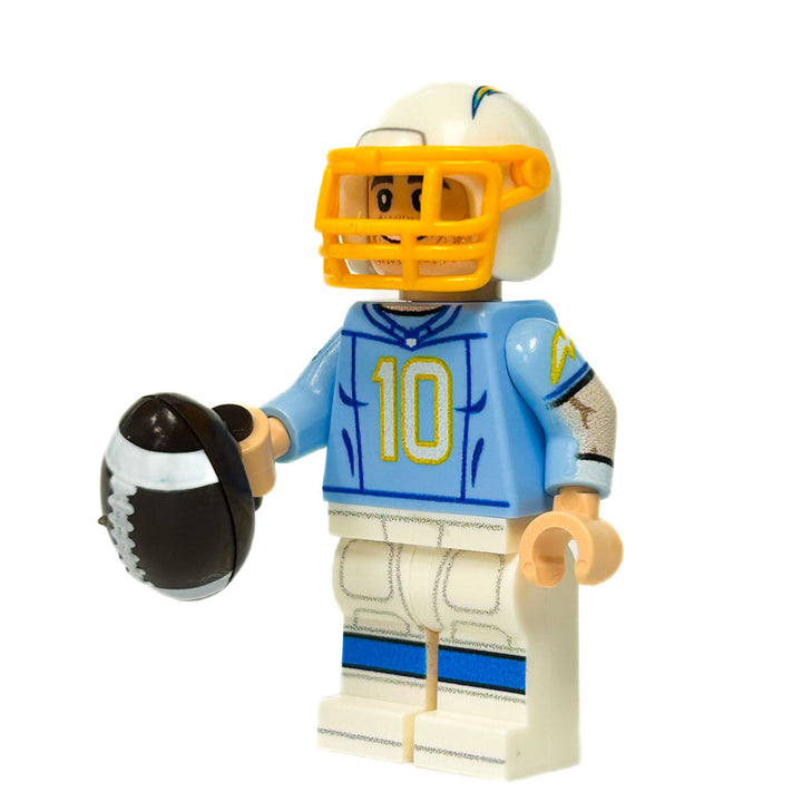 #10 QB LA Football Player Minifig for Lego