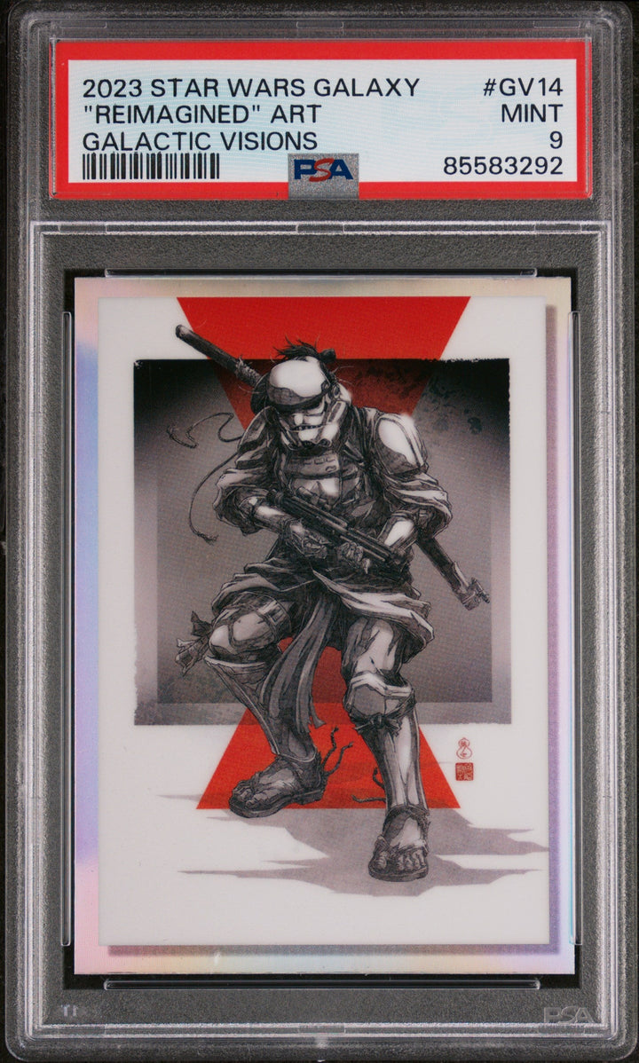 2023 TOPPS CHROME STAR WARS GALAXY GALACTIC VISIONS REIMAGINED "REIMAGINED" ART GALACTIC VISIONS #GV14 - PSA 9