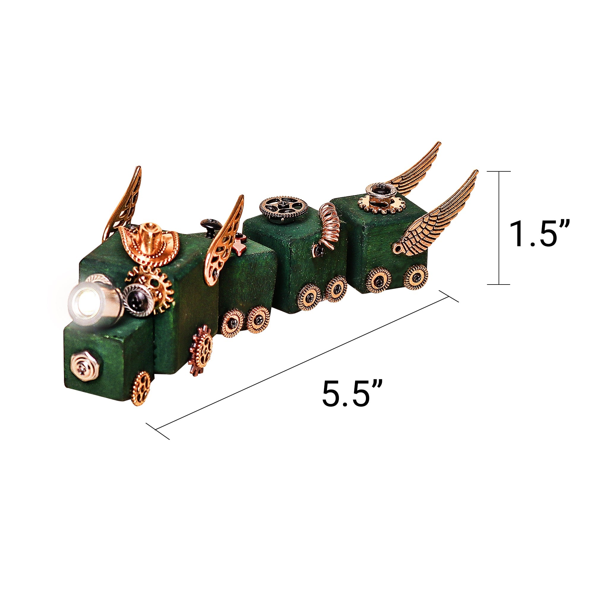 DIY Timber Train Kit – Build a Wooden Train with LED Light, Fun Accessories, Home and Office Décor 3