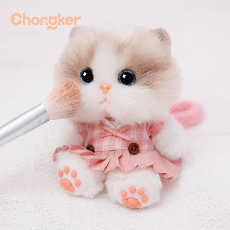 Chongker Mini Cat Plush Keychain – 4.7" Collectible Cat Charm
