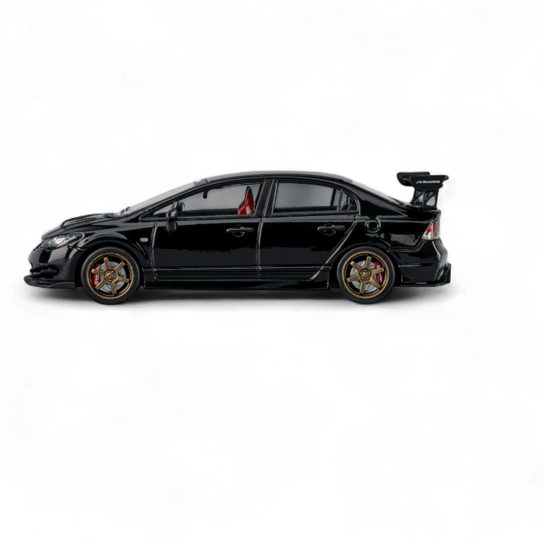FD2 J'S Racing Metallic Black 1:64 by Microturbo 8