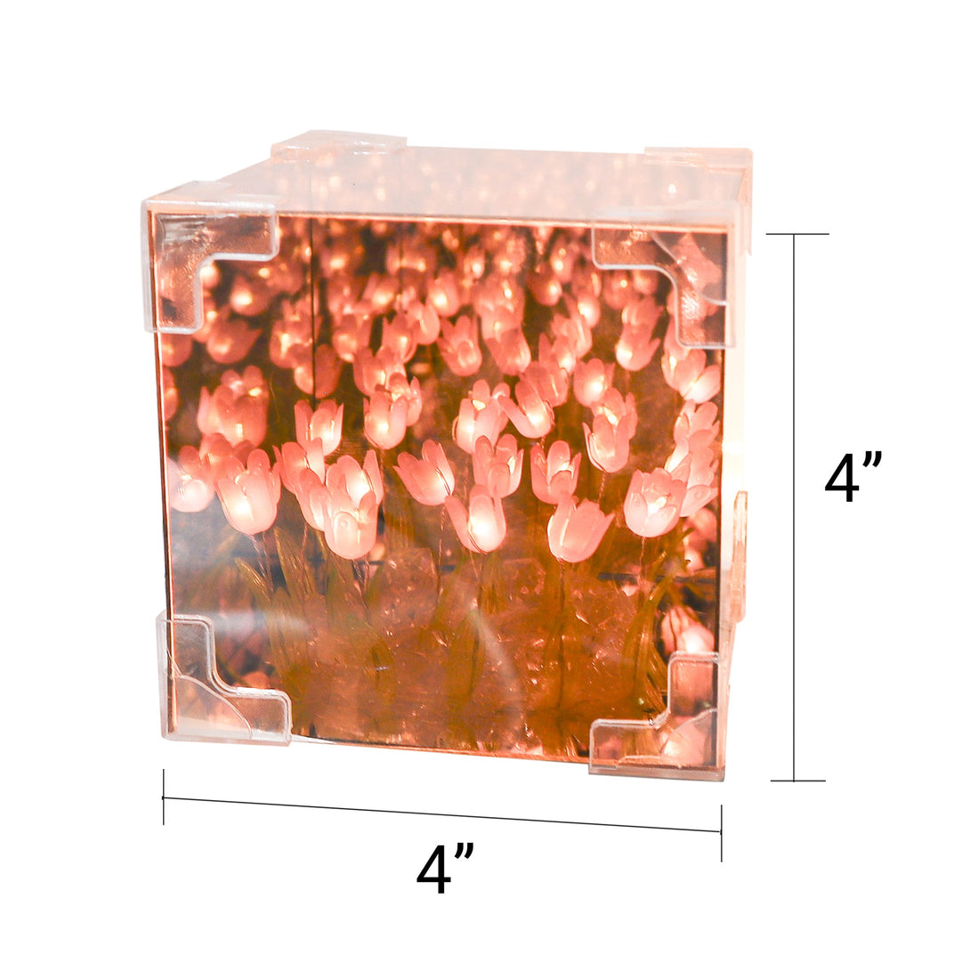 Tulip Mirror LED Night Light - Purple 3