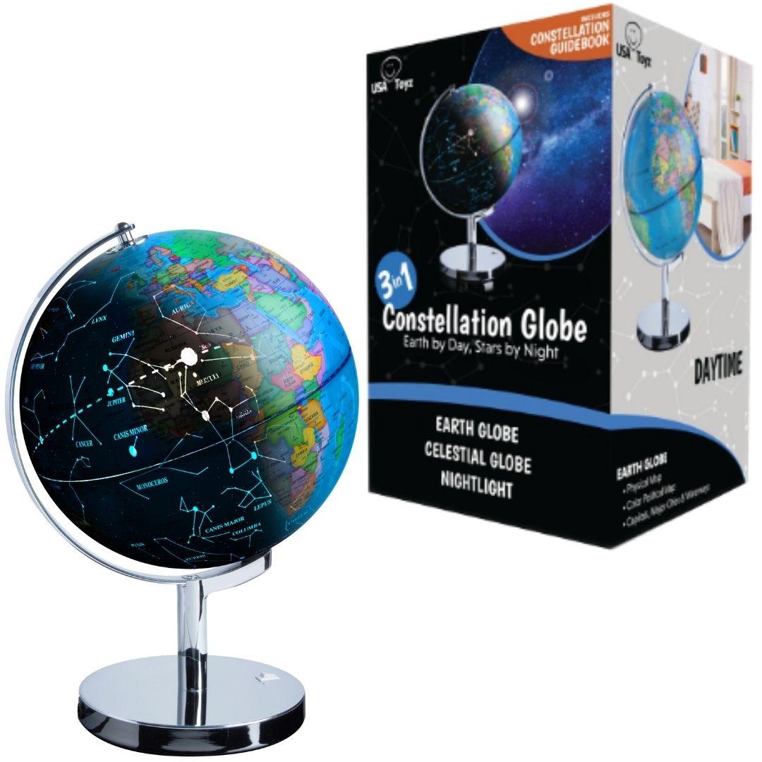 Illuminated Globe for Kids Learning - 9" Diameter by USA Toyz