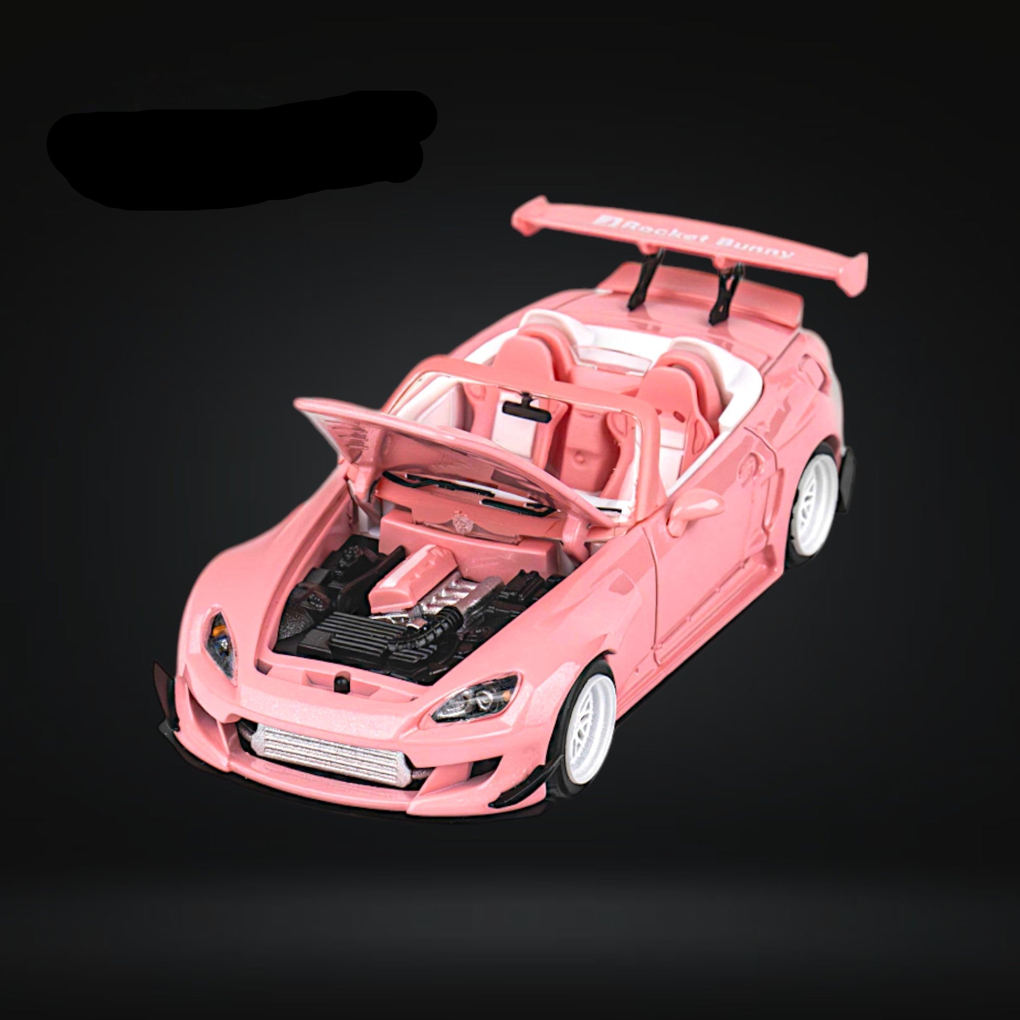 Honda Custom S2000 Rocket Bunny Valentine's Pink 1:64 by Microturbo 2