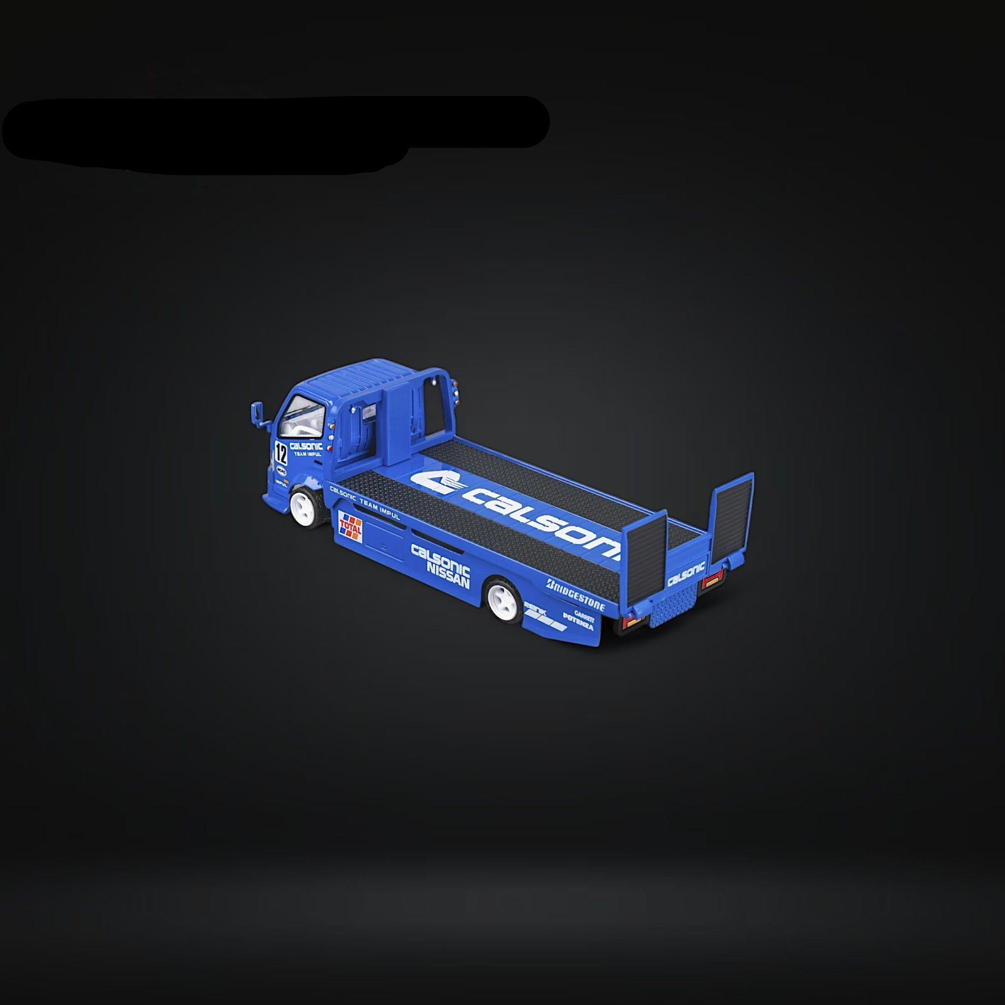 HINO 300 Custom Truck Flatbed  Blue Calsonic Livery 1:64 by MicroTurbo 4