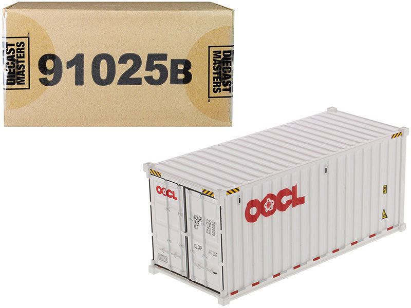20' Dry Goods Sea Container "OOCL" White "Transport Series" 1/50 Model by Diecast Masters-0