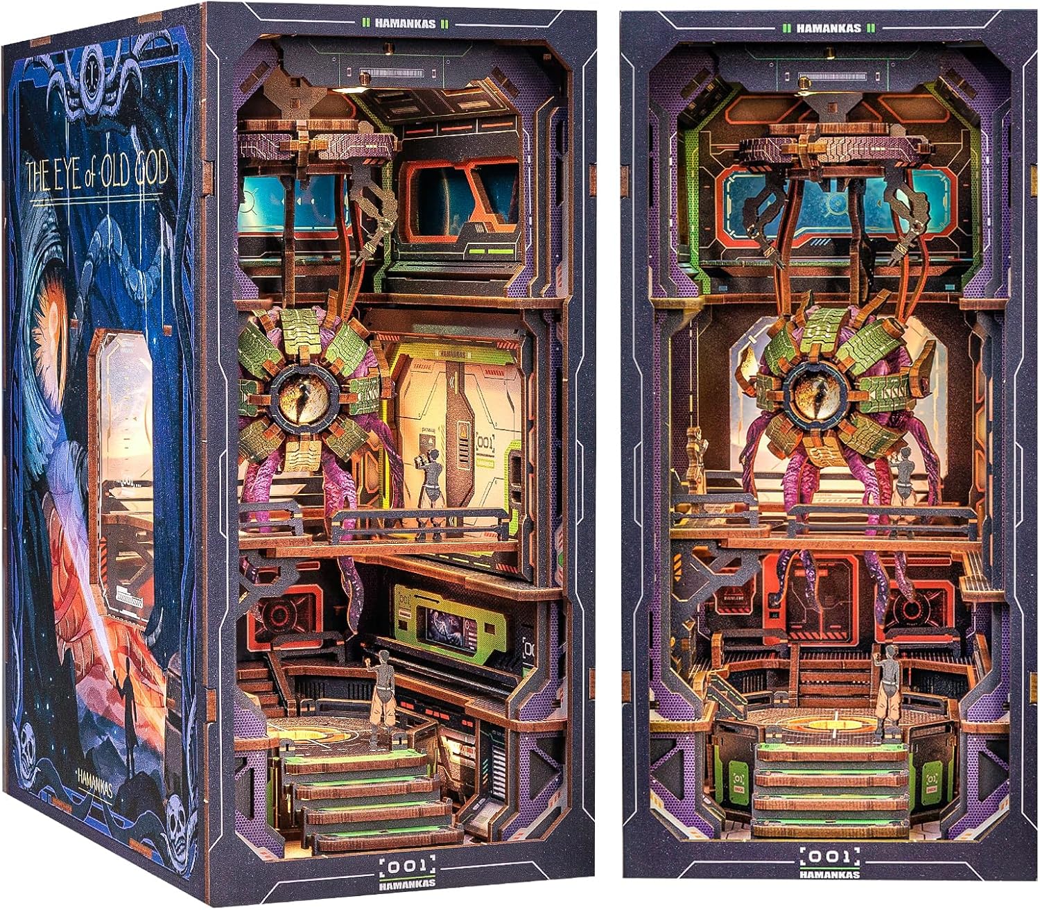 Book Nook Wizardi Miniature - The Eye of Old God Roombox Kit-0