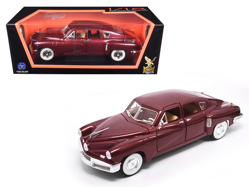 1948 Tucker Torpedo Burgundy 1/18 Diecast Model Car by Road Signature-0