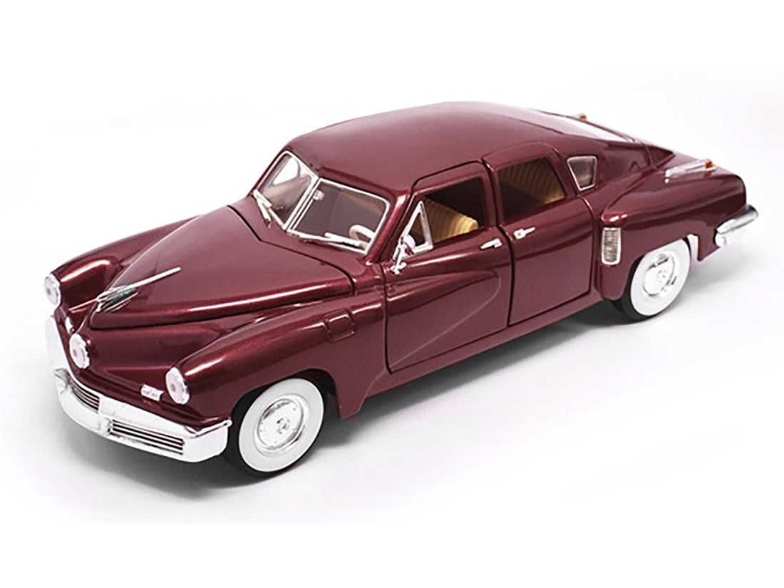 1948 Tucker Torpedo Burgundy 1/18 Diecast Model Car by Road Signature-1