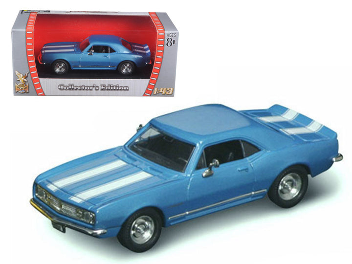 1967 Chevrolet Camaro Z-28 Blue 1/43 Diecast Model Car by Road Signature-0