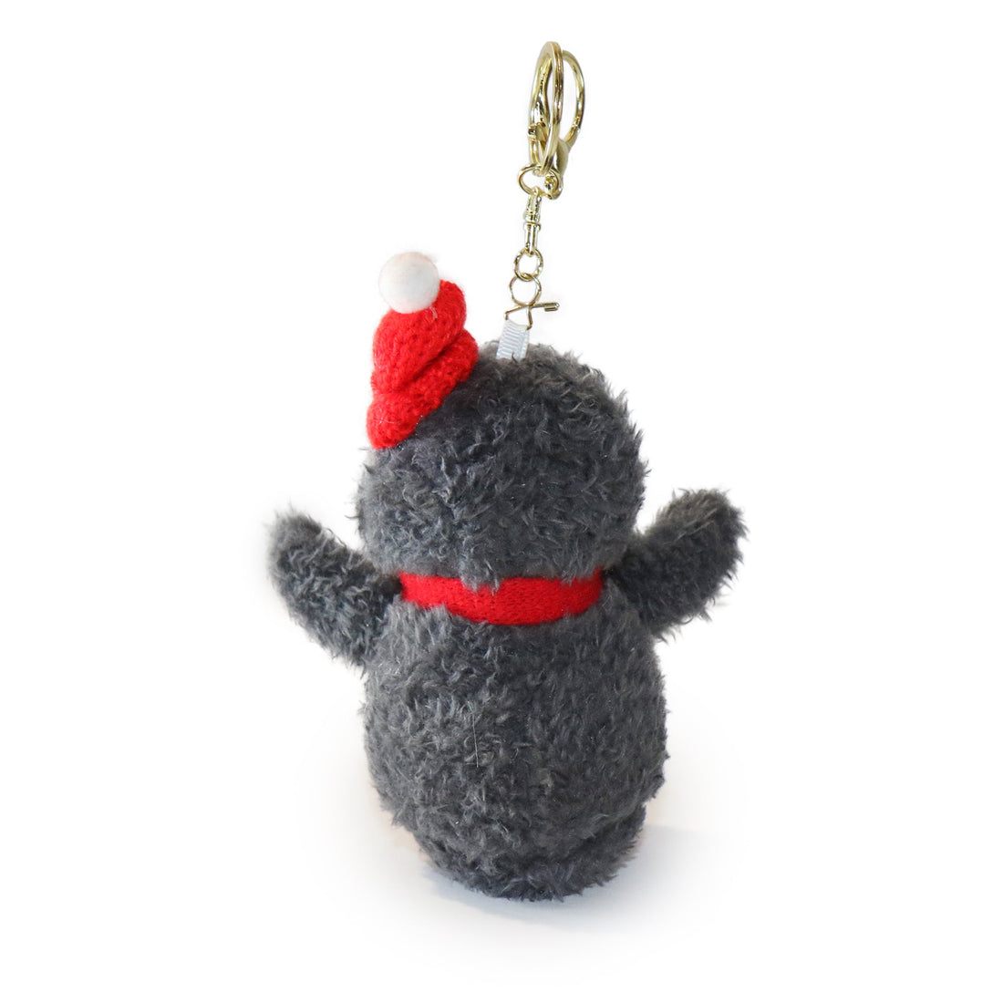 Fritter Penguin white Black Bow and Heart Charm 4-inch  10