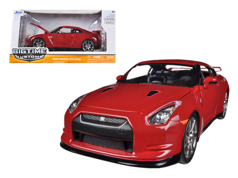 2009 Nissan GT-R R35 Red 1/24 Diecast Car Model by Jada-0