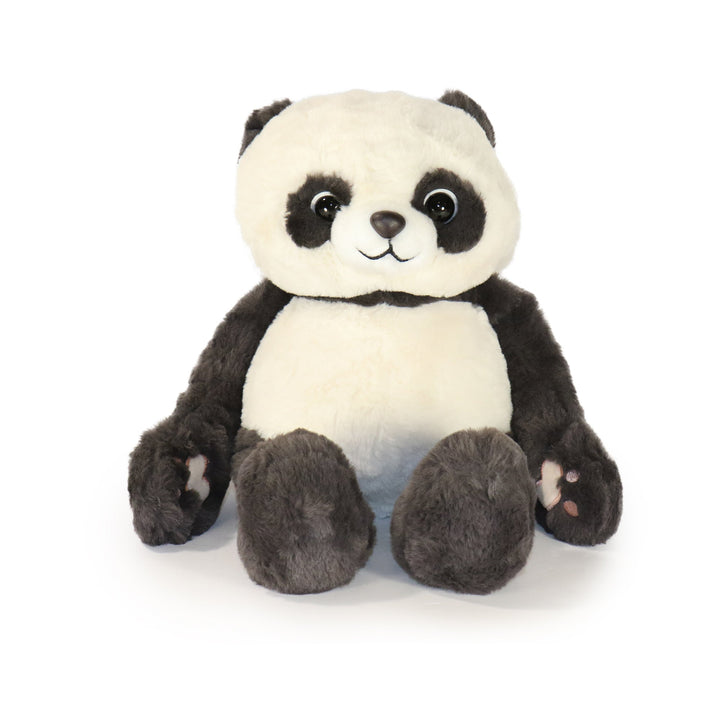 10-Inch Black and White Peaky Panda with Paw over Eyes 2