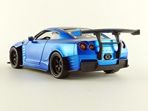 Nissan GT-R (R35 Jada 1:24 Brian’s 2009) – Blue – Fast &amp; Furious | 97036 Rear View