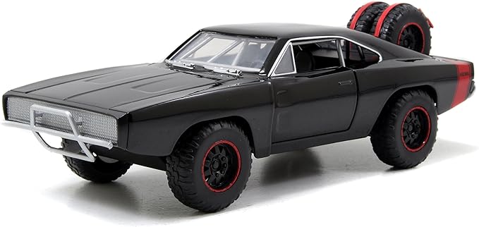 Dodge Charger R/T Off-Road Version (Dom's) (Black) Jada 1:24 – Fast &amp; Furious | 97038 Diagonal View