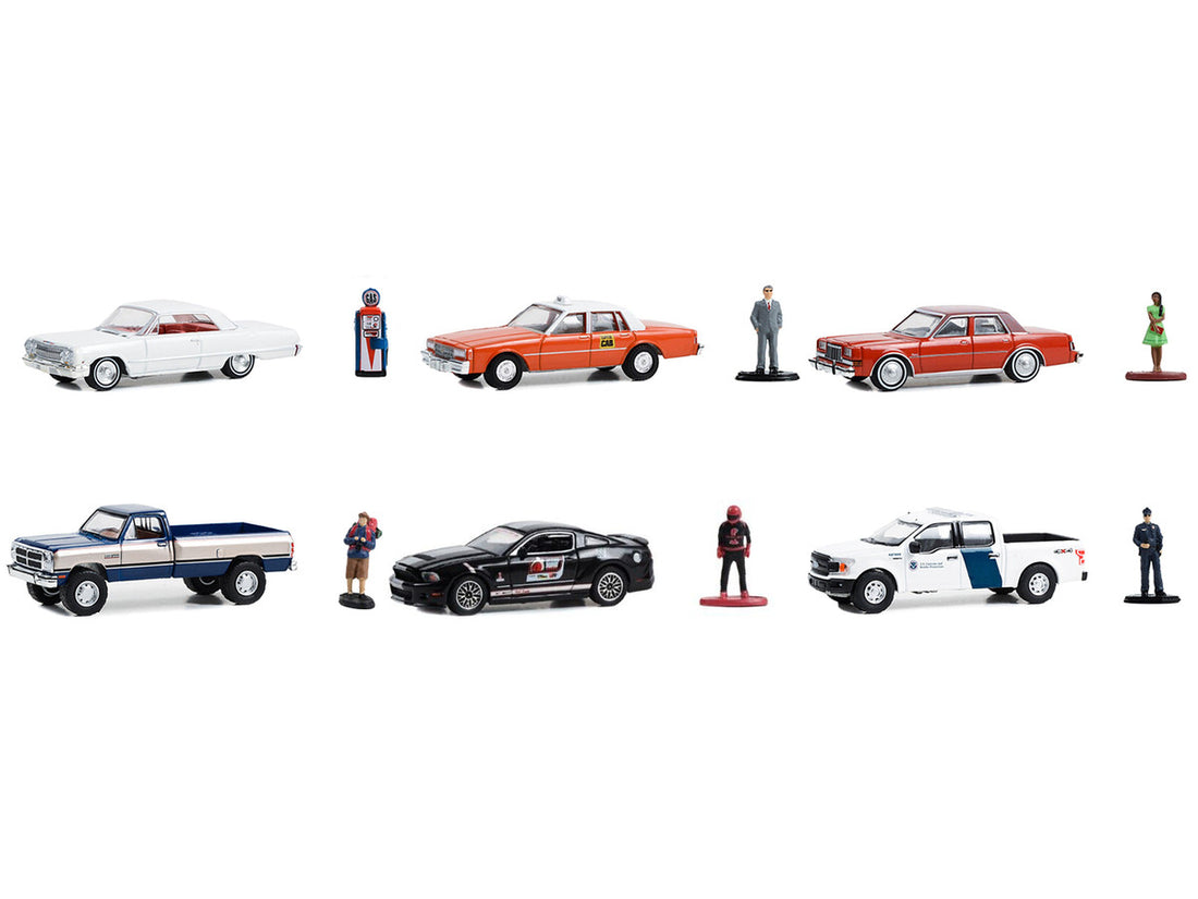 "The Hobby Shop" Set of 6 pieces Series 15 1/64 Diecast Model Cars by Greenlight-1