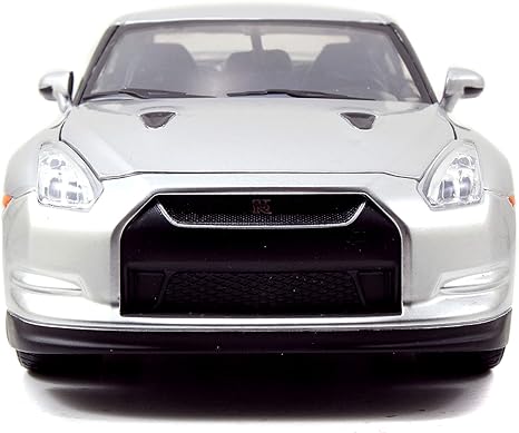 Nissan Gt-R (R35)(Silver) Brian's Jada 1:24 – Fast &amp; Furious | 97212 Front View