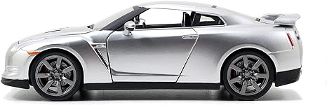 Nissan Gt-R (R35)(Silver) Brian's Jada 1:24 – Fast &amp; Furious | 97212 Side View
