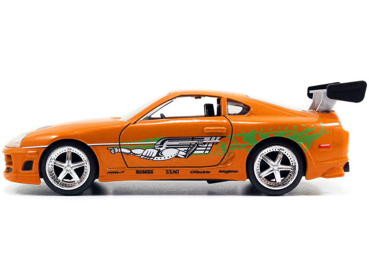 Brian's Toyota Supra Orange "Fast & Furious" Movie 1/32 Diecast Model Car by Jada-1