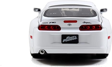 Toyota Supra, White (Brian's) - Jada 1:24 – Fast &amp; Furious | 97375 Rear View